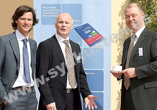 Ignacio Mata Fuentes, spansk advokat, Roberth Josefsson, Head of Wealth Planning samt Thorsten Söderhielm, Head of Swedish Desk in Luxembourg. Foto: Nordea